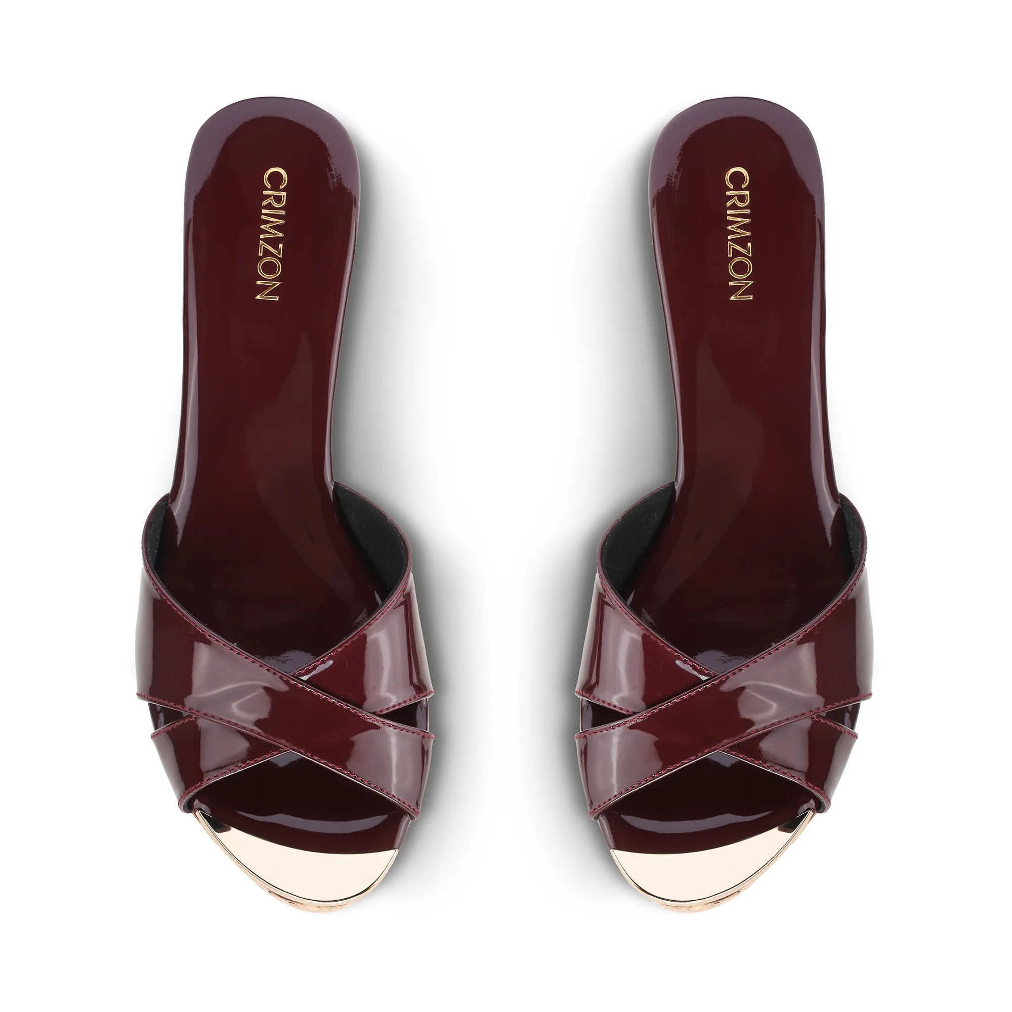 AIYANA- BURGUNDY WEDGES