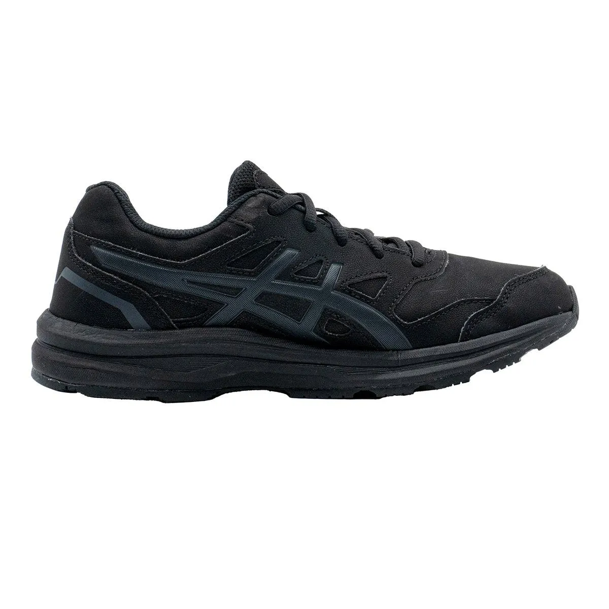 Asics Gelmission Running Sport Shoes Leather Black Colour For Women