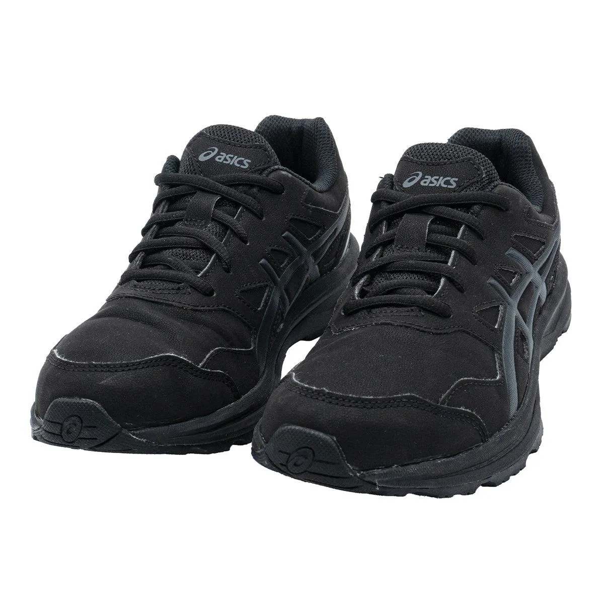 Asics Gelmission Running Sport Shoes Leather Black Colour For Women