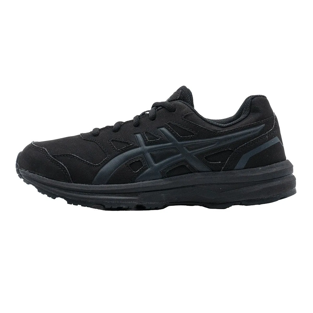 Asics Gelmission Running Sport Shoes Leather Black Colour For Women