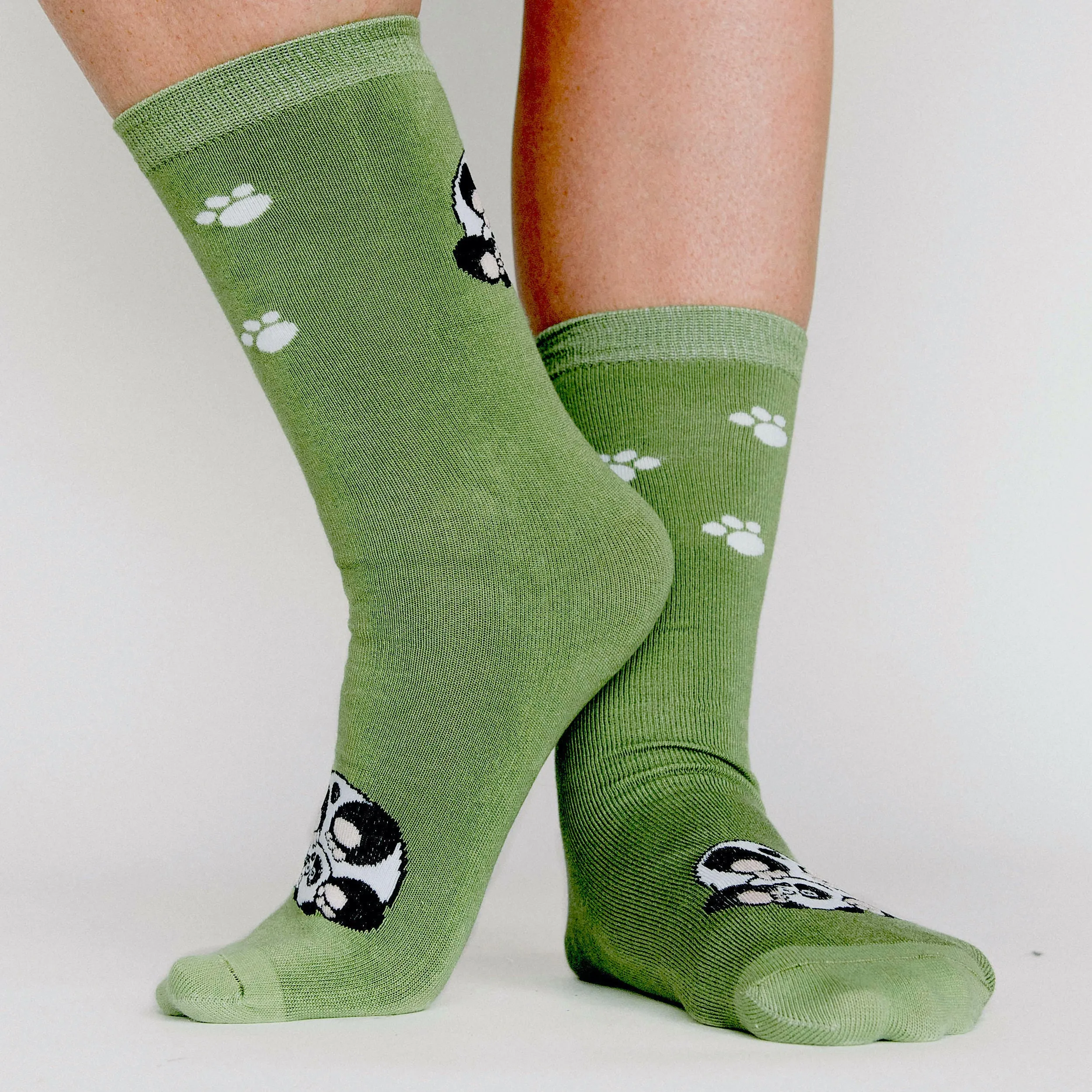 Baby/Kids Bamboo Socks with Grips - Panda loop