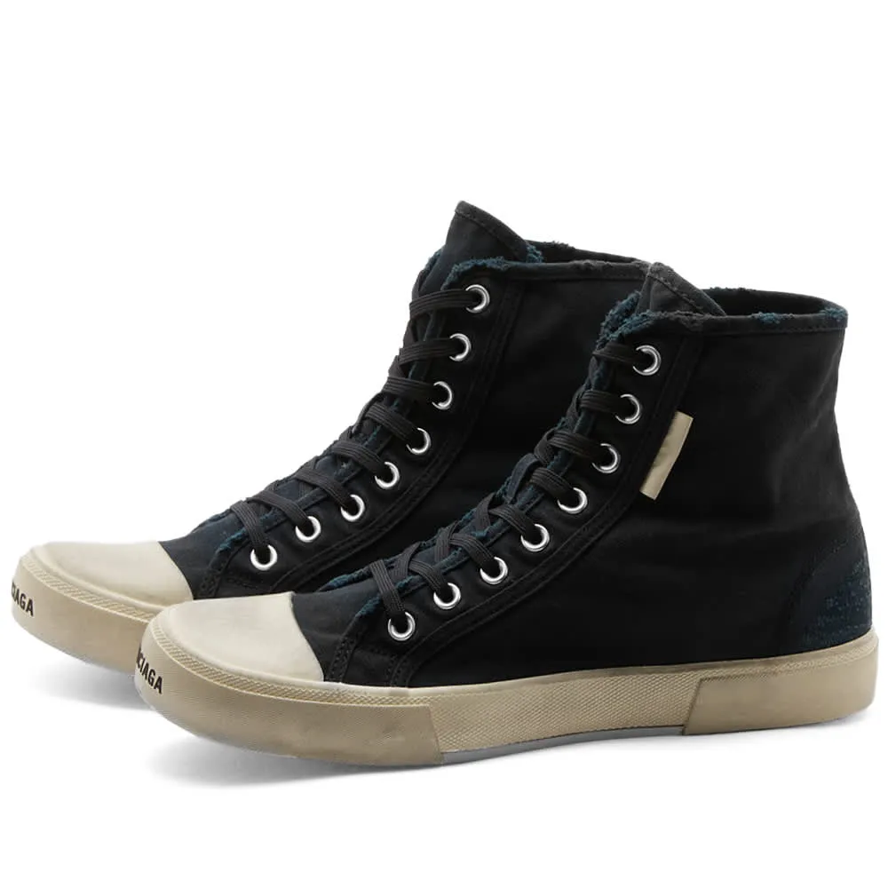 Balenciaga Paris High Top Canvas Sneakers