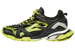 Balenciaga Track 2.0 Chunky Men Sneakers, Black/Yellow