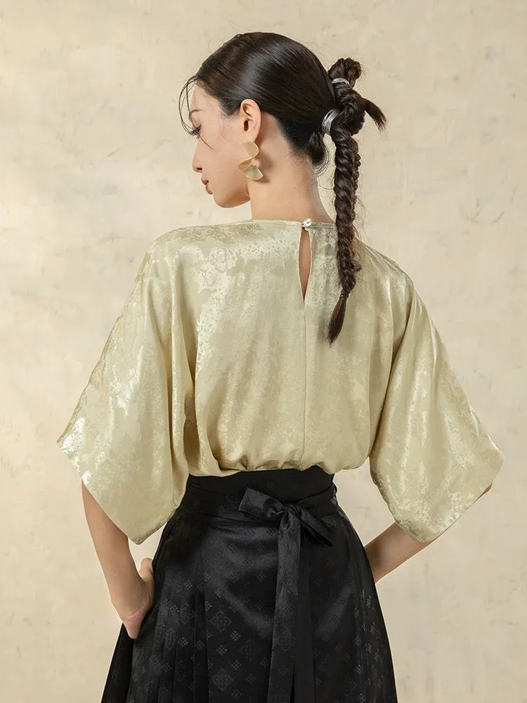 Bamboo Satin Modern Hanfu Top