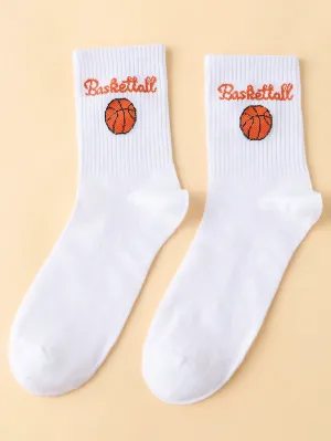 Basketball Crew Socks Basketball Fan Socks Gift For Basketball Fan Funny Socks