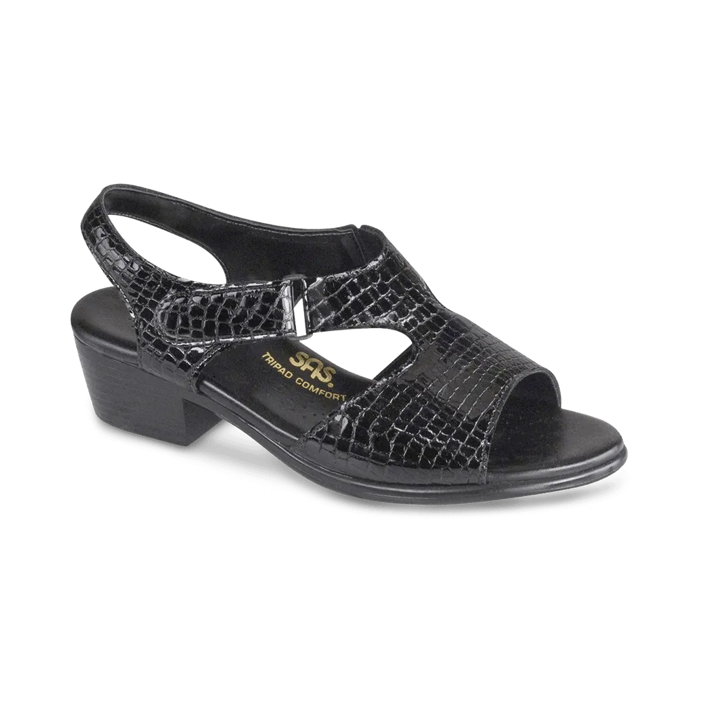 BLK P. CROC | SAS Suntimer - Heeled Sandal for women at Brandy Shoes Made in USA