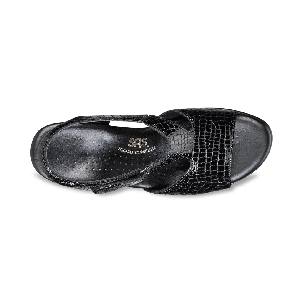 BLK P. CROC | SAS Suntimer - Heeled Sandal for women at Brandy Shoes Made in USA