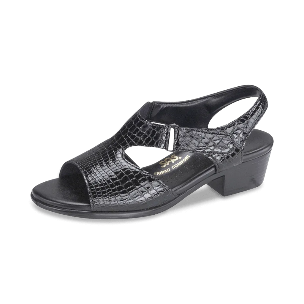 BLK P. CROC | SAS Suntimer - Heeled Sandal for women at Brandy Shoes Made in USA