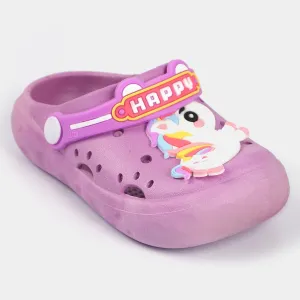 CHARACTER Girls Clogs Non Slippery-Purple