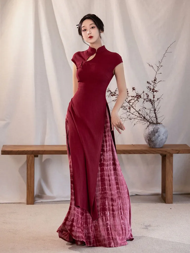 Cheongsam x Neo-Chinese Style: Crimson 绯色 (Preorder)