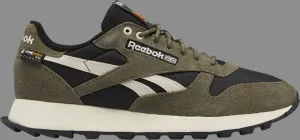 Classic leather 'black army green' Reebok sneakers, green