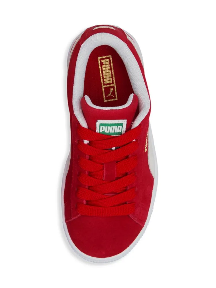 Classic XXL Puma Children's Suede Sneakers, High Risk Red