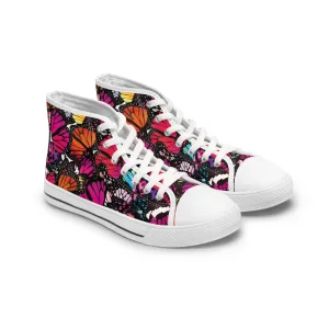 Colorful Butterflies Women's High Top Sneakers