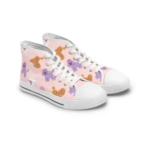 Colorful Poodle Women's High Top Sneakers