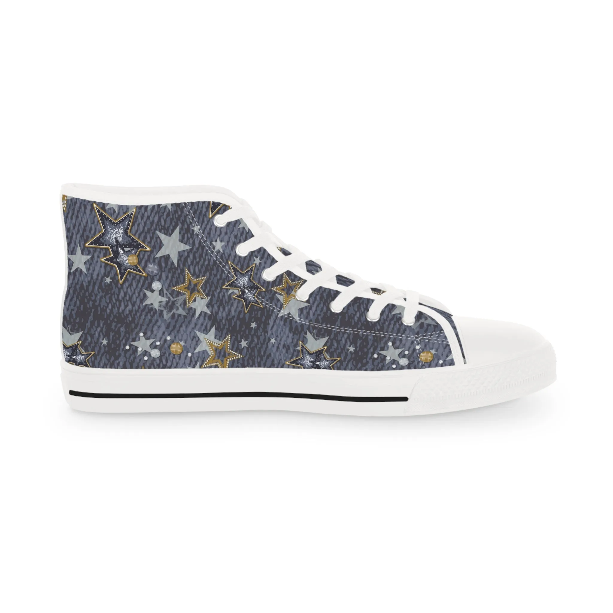 Colorful Stars Men's High Top Sneakers