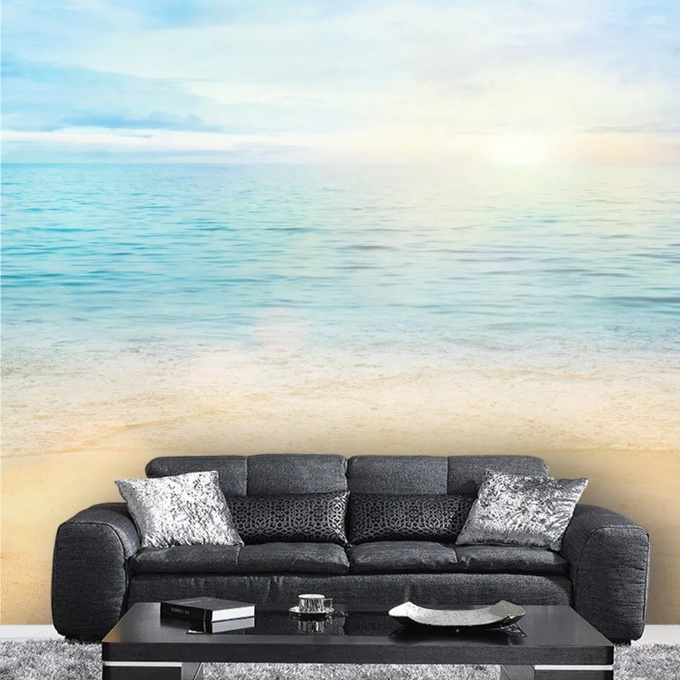 Custom Wallpaper Mural Beautiful Summer Ocean View (㎡)