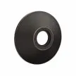 EMTEK Modern Brass Ebony Knob with Modern Rosette