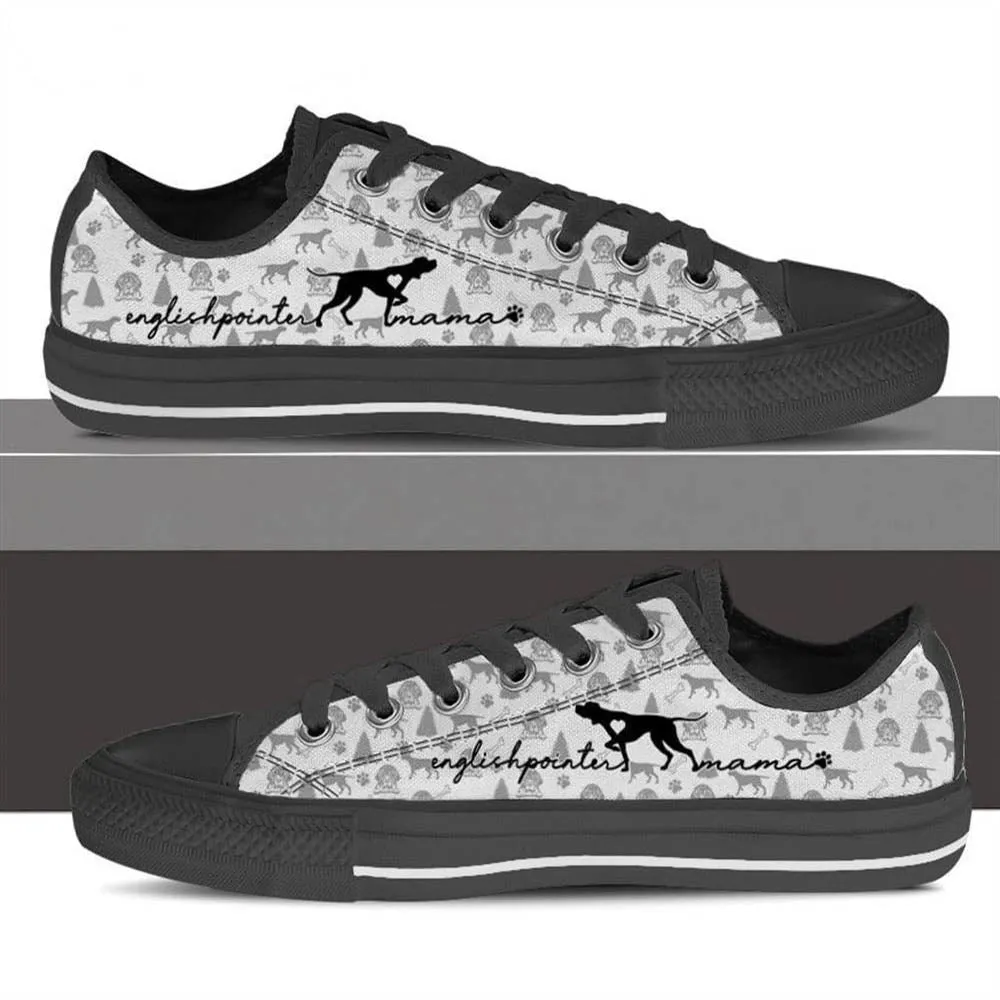 English Pointer Low Top Shoes, Dog Printed Shoes, Canvas Shoes For Men, Women