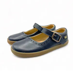 Holly Velcro Mary Jane Kids Shoe Navy Leather