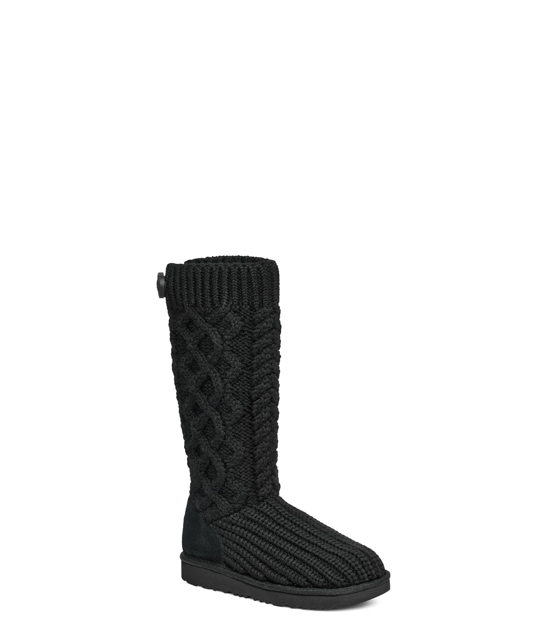 House shoes UGG Kids Classic Cardi Cabled Knit (Little Kid/Big Kid), black