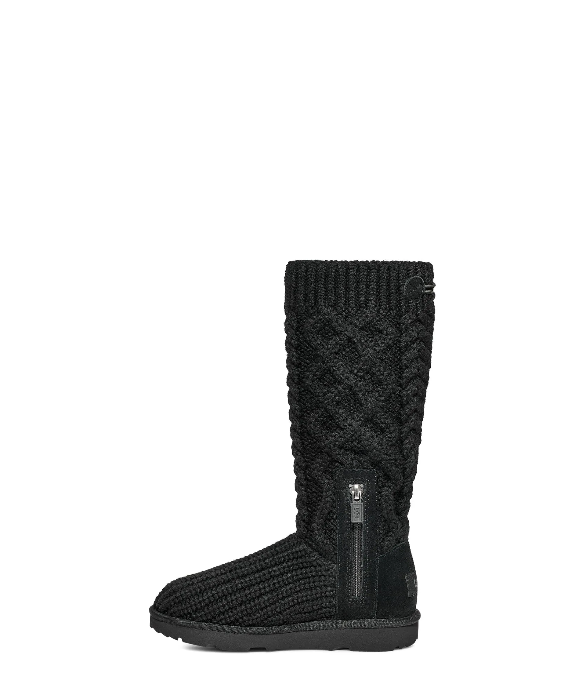 House shoes UGG Kids Classic Cardi Cabled Knit (Little Kid/Big Kid), black