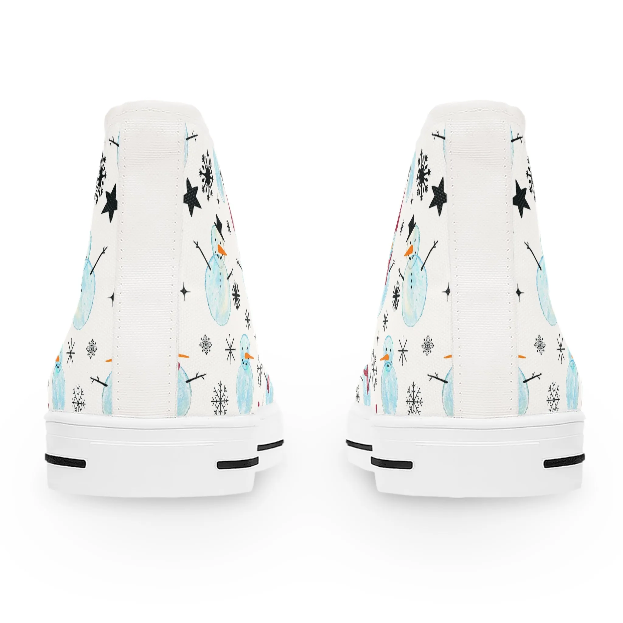 Icy Snowman Women's High Top Sneakers