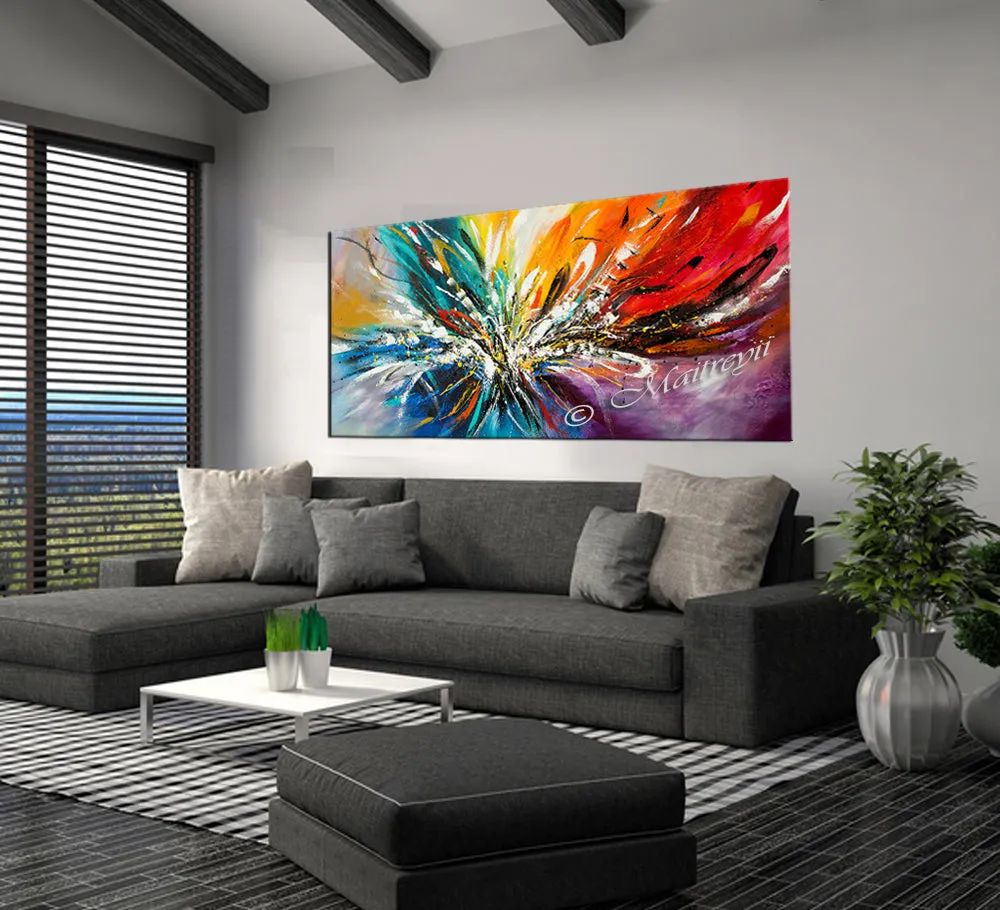 Large Modern Art Oil Painting on Canvas - Modern Wall Art Amazing Abstract 10