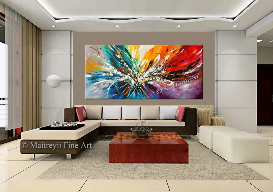 Large Modern Art Oil Painting on Canvas - Modern Wall Art Amazing Abstract 10