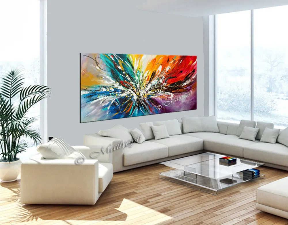 Large Modern Art Oil Painting on Canvas - Modern Wall Art Amazing Abstract 10