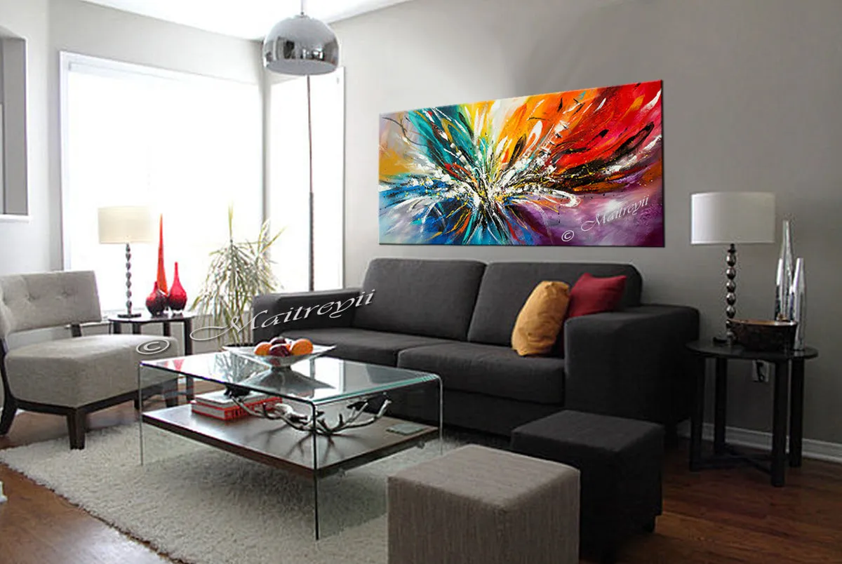 Large Modern Art Oil Painting on Canvas - Modern Wall Art Amazing Abstract 10