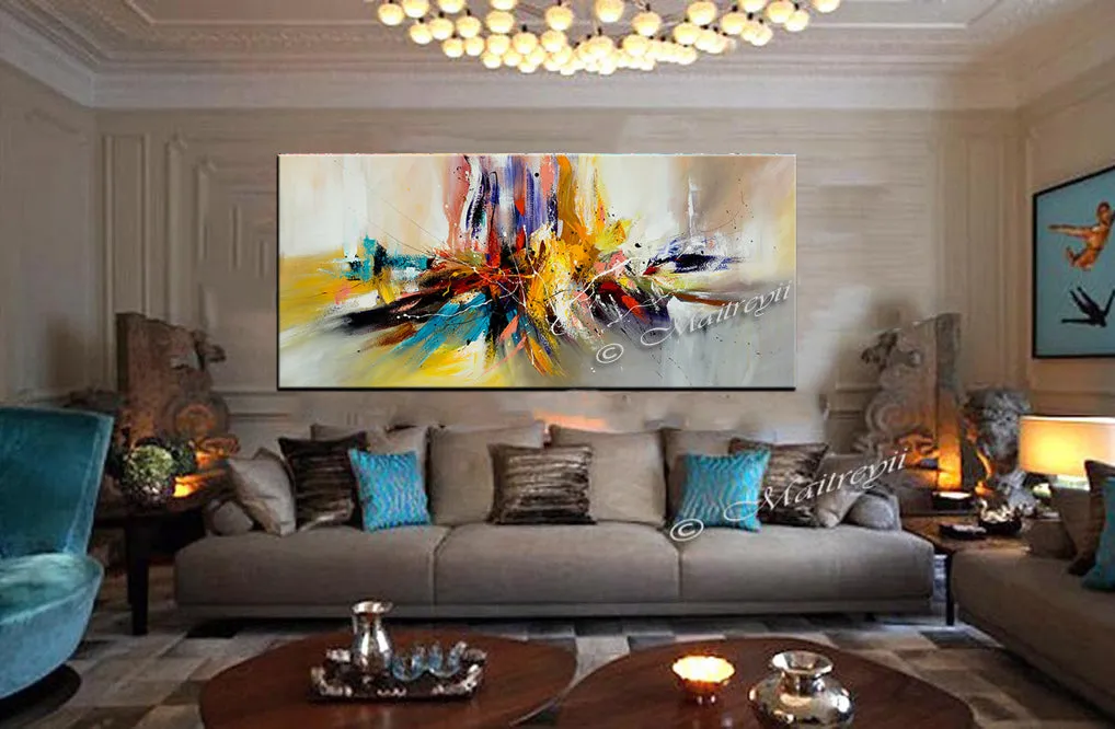 Large Modern Art Oil Painting on Canvas Modern Wall Art oversize Painting - Amazing Abstract 11