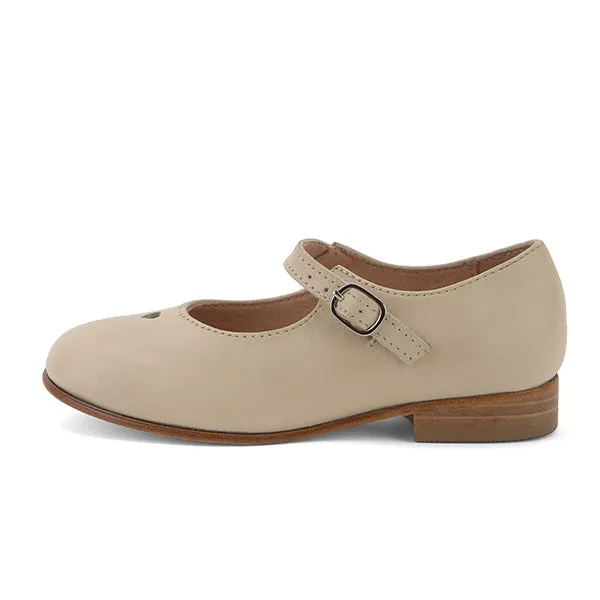 Maggie Velcro Mary Jane Shoe Vanilla Leather