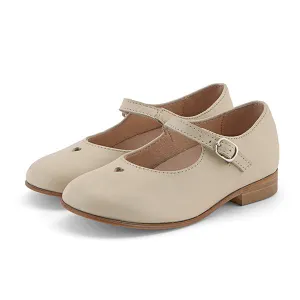 Maggie Velcro Mary Jane Shoe Vanilla Leather