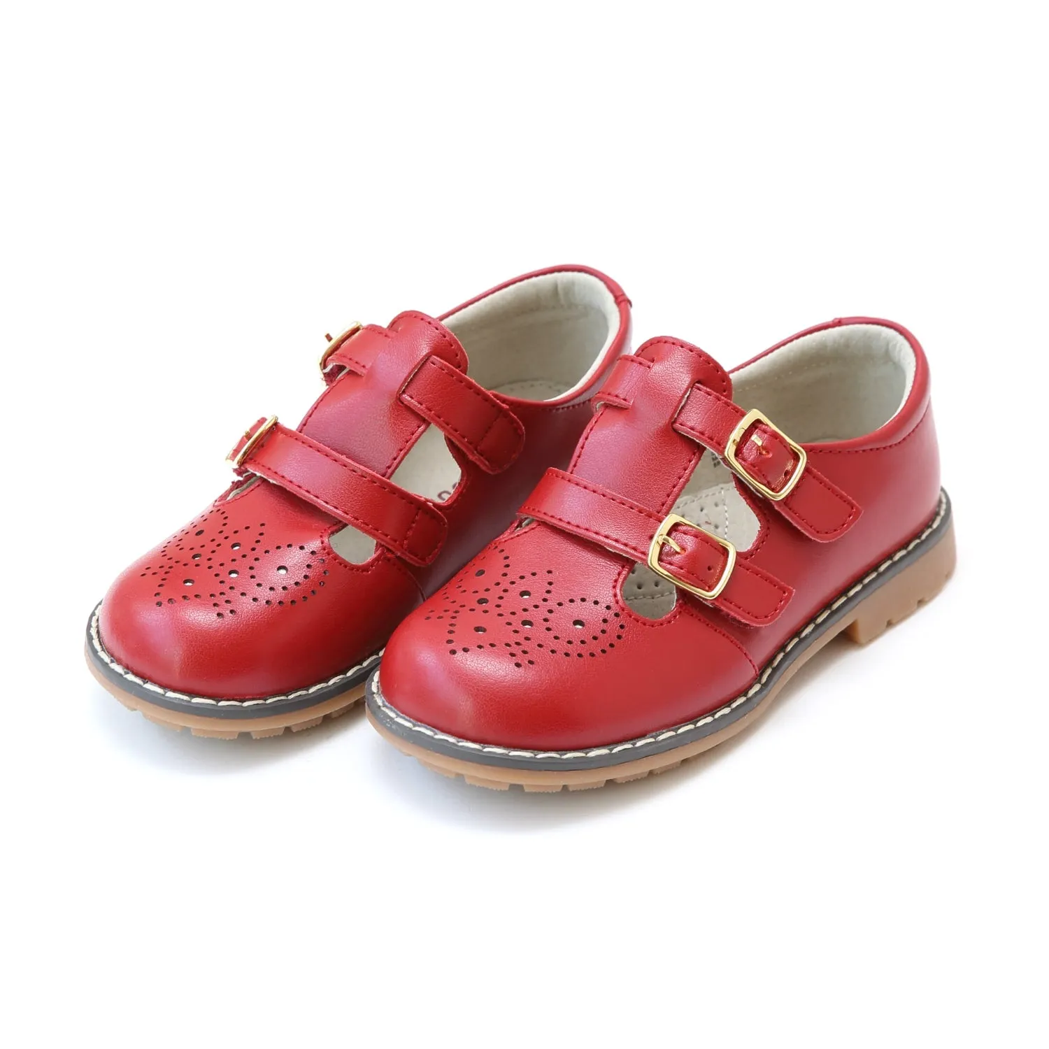 Mary Janes English Double T-Strap Leather | Beatrix