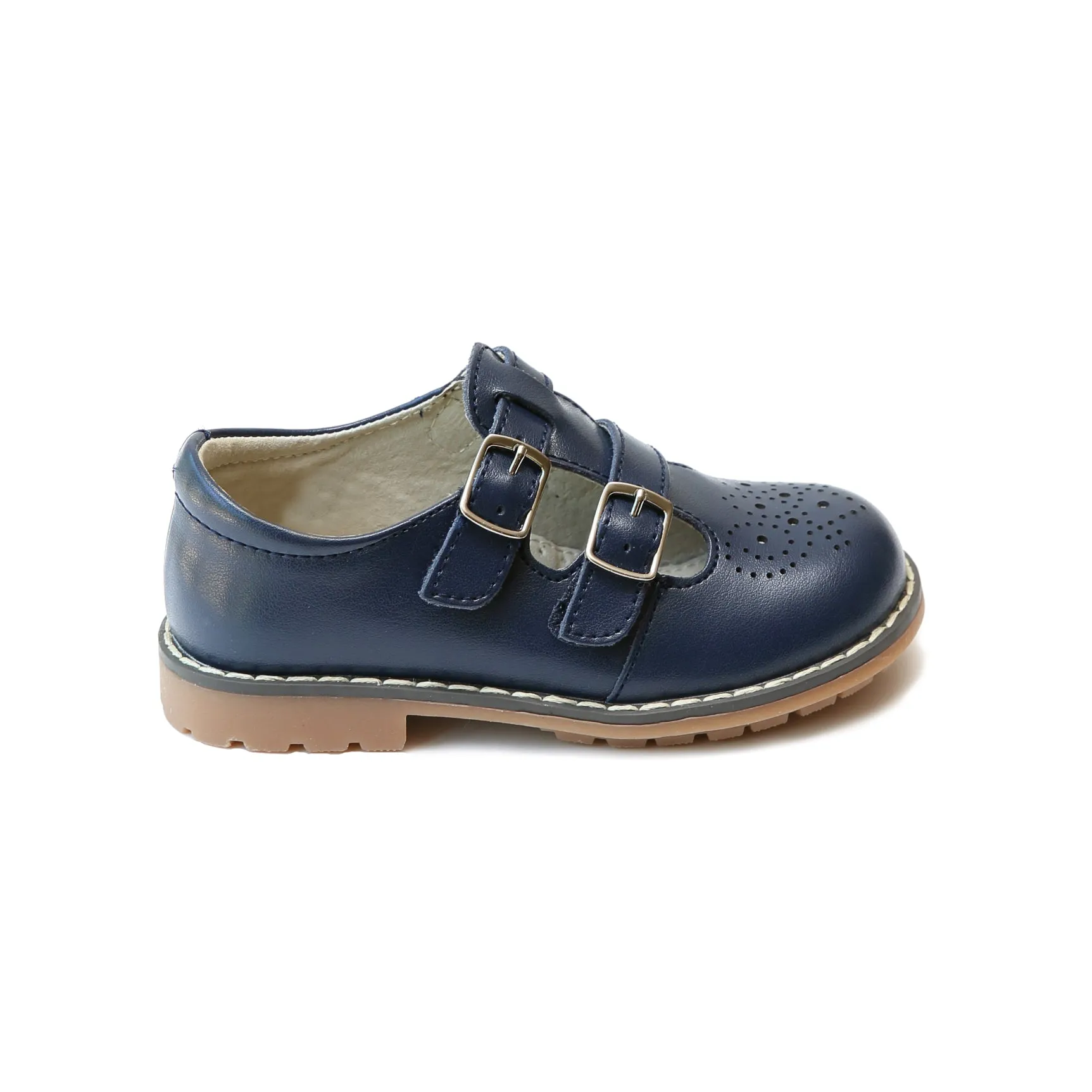 Mary Janes English Double T-Strap Leather | Beatrix