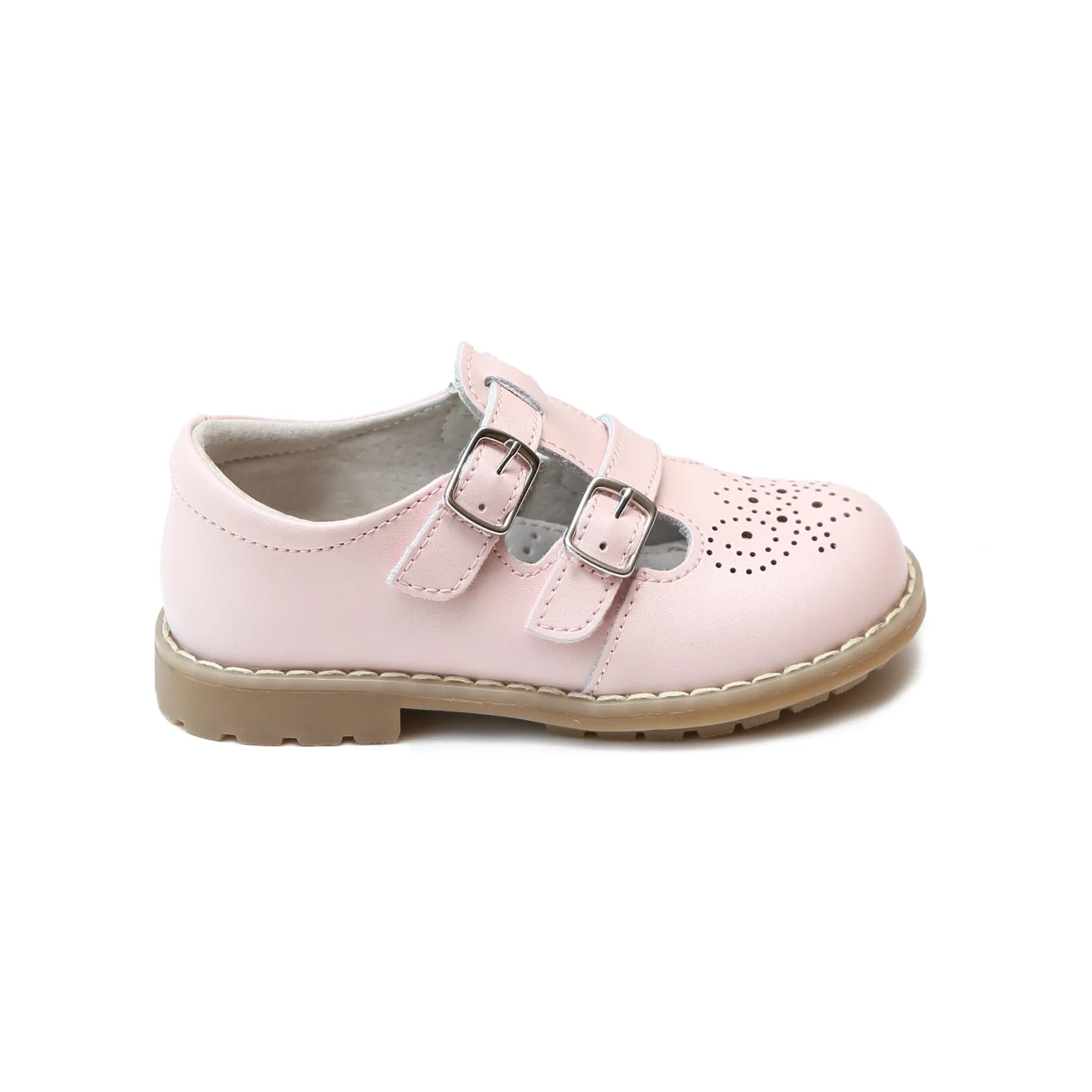 Mary Janes Pink English Double T-Strap | Beatrix