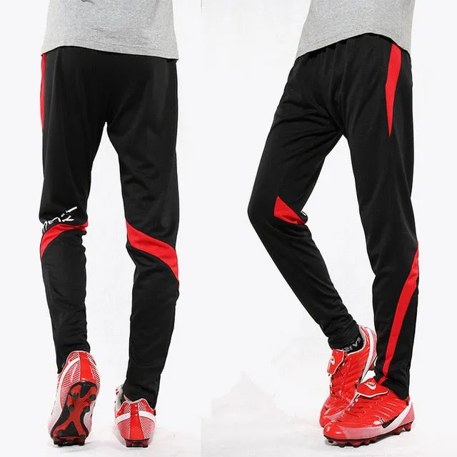 Men Running Sport Pants With Zipper Pockets Football Joggings Training Sweatpants Basketball Soccer Trousers workout pant Male