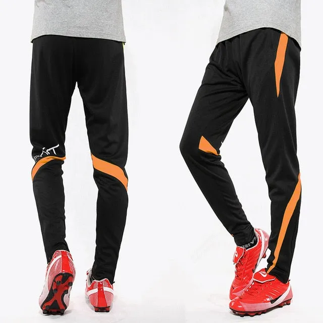 Men Running Sport Pants With Zipper Pockets Football Joggings Training Sweatpants Basketball Soccer Trousers workout pant Male