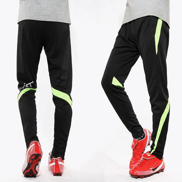 Men Running Sport Pants With Zipper Pockets Football Joggings Training Sweatpants Basketball Soccer Trousers workout pant Male