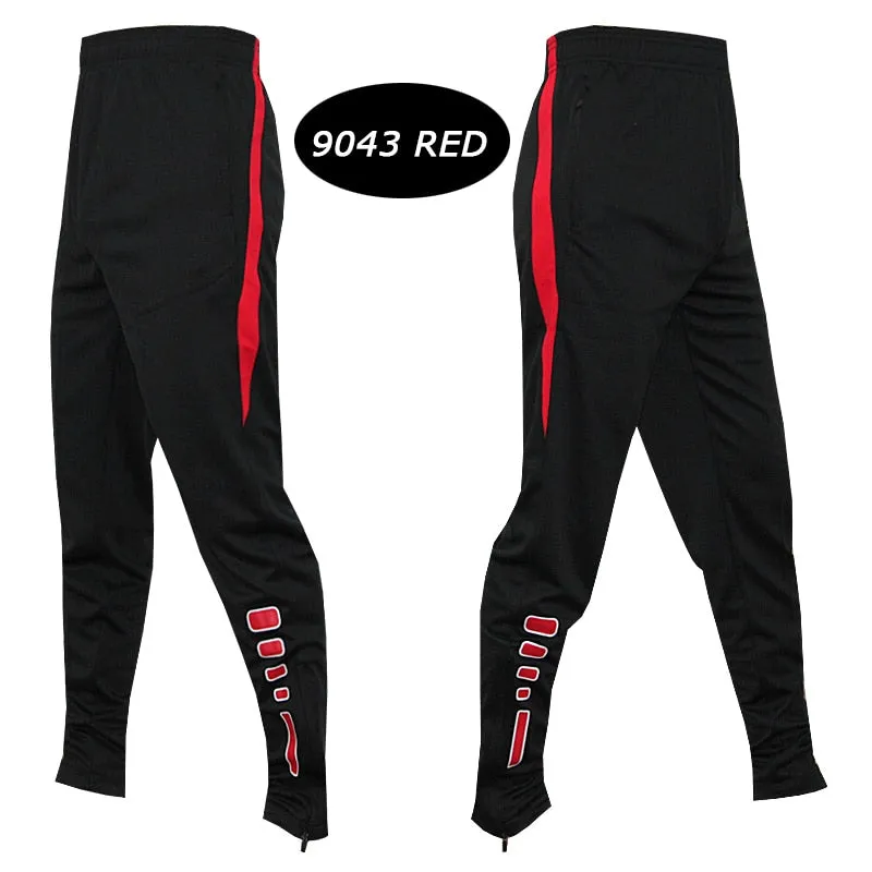 Men Running Sport Pants With Zipper Pockets Football Joggings Training Sweatpants Basketball Soccer Trousers workout pant Male