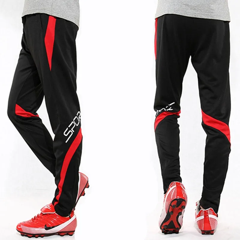 Men Running Sport Pants With Zipper Pockets Football Joggings Training Sweatpants Basketball Soccer Trousers workout pant Male