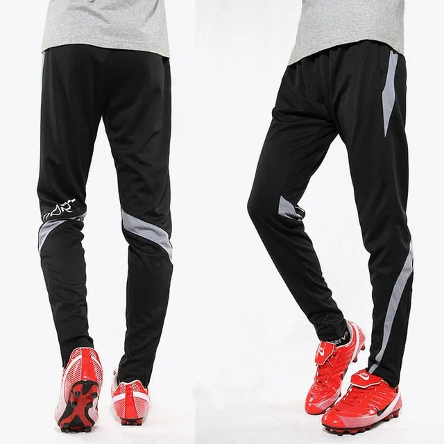 Men Running Sport Pants With Zipper Pockets Football Joggings Training Sweatpants Basketball Soccer Trousers workout pant Male