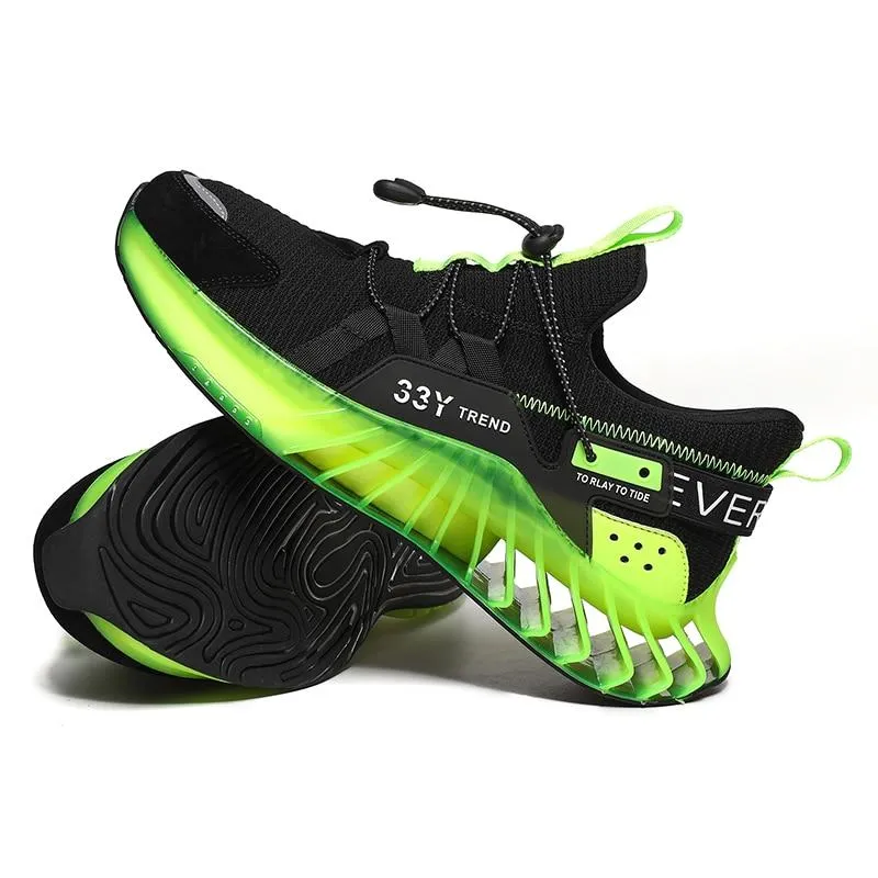 Men Trendy Breathable Mesh Reflective Antiskid Sport Shoes