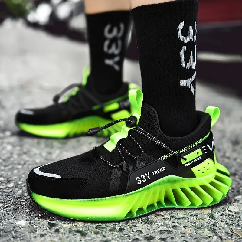 Men Trendy Breathable Mesh Reflective Antiskid Sport Shoes