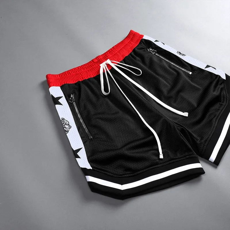 Men's Quick-Drying Loose Basketball Shorts with Pockets - SF1089