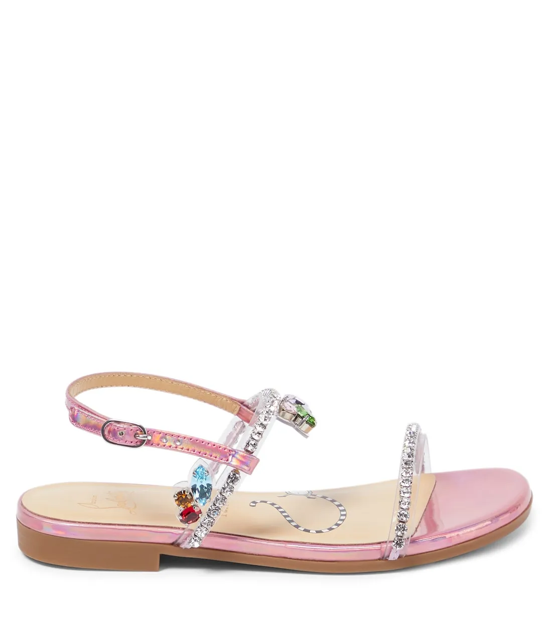 Miniqueenie Christian Louboutin Kids decorated sandals, pink