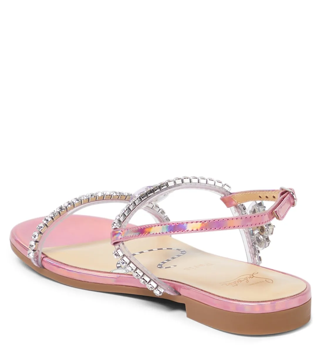 Miniqueenie Christian Louboutin Kids decorated sandals, pink