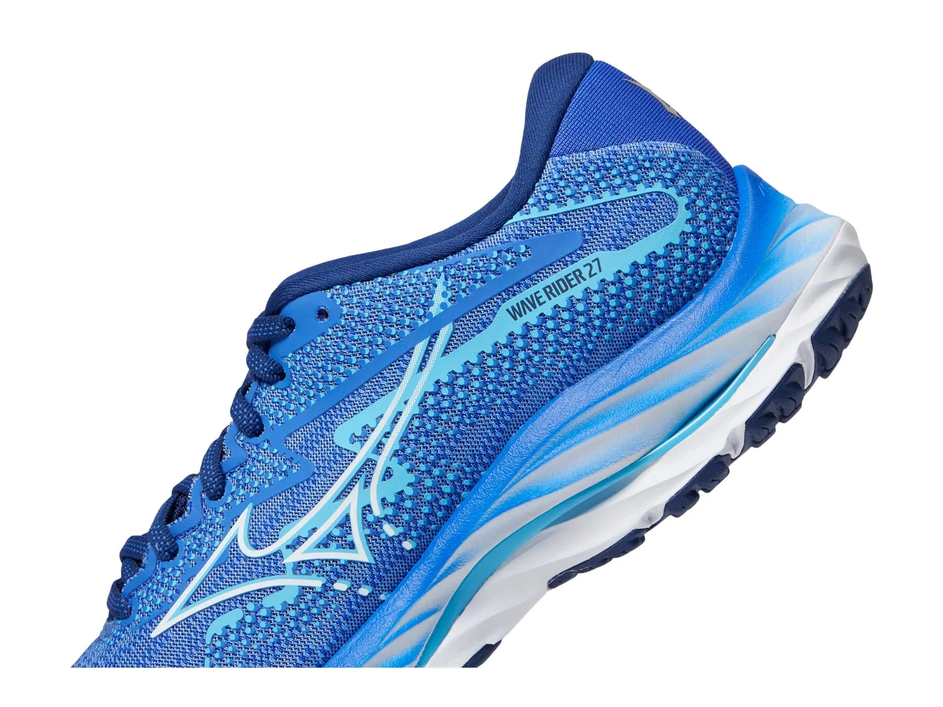 Mizuno Womens Wave Rider 27 Running Shoe, Ultramarine-White, 6