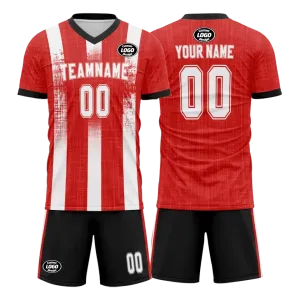 Personalized Football Team Uniform, Custom Breathable Fan's Jerseys and Shorts