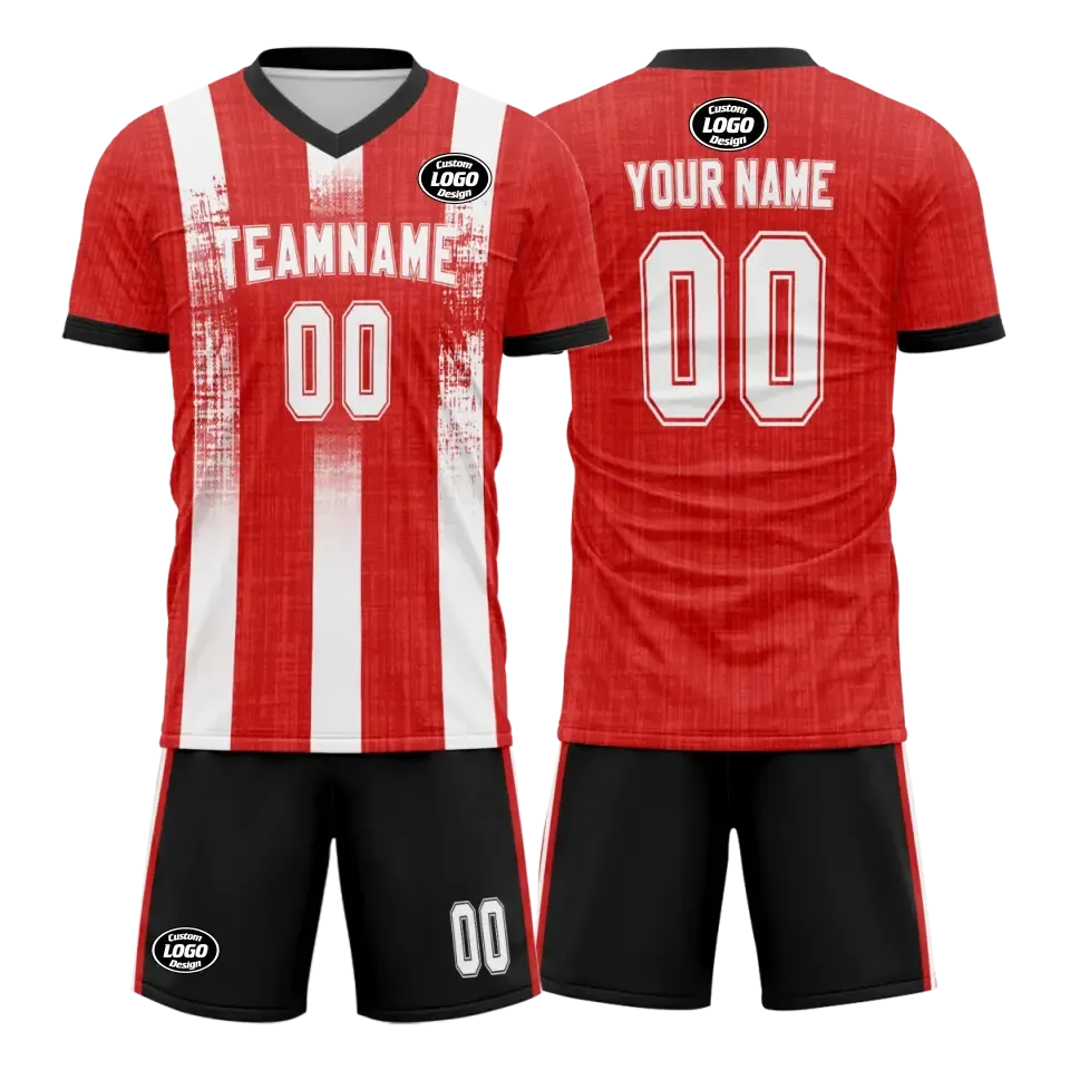 Personalized Football Team Uniform, Custom Breathable Fan's Jerseys and Shorts